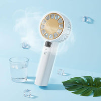 Handheld Cooling Fan Portable Ice Cooling Fan Adjustable Speed Lightweight Design for Outdoor, Camping