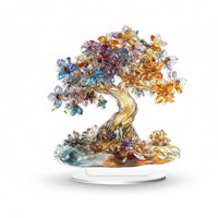 Acrylic Tabletop Decoration Waterproof Tree of Life Plaque Fade Resistant