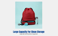 Sports Bag, Swim Bag, Unisex, Dry Wet Separation, Shoe Pocket, Portable, Gym