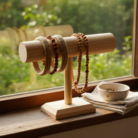 Bracelet Display Rack Space Saving Wooden Bracelet Display