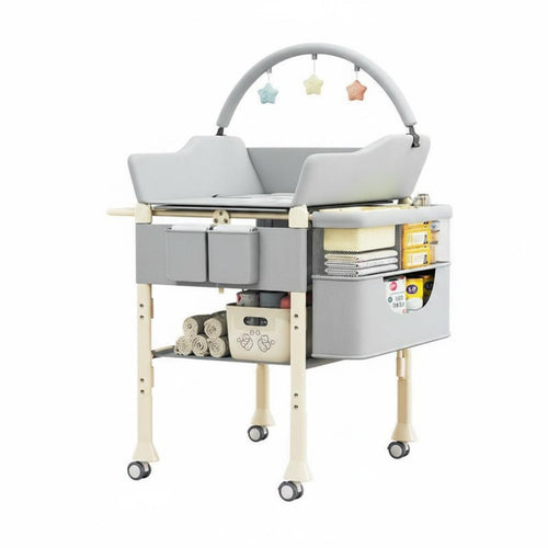 Baby Bath Changing Table Combo 2 in 1 Height Adjustable Baby Care Table