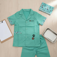 Child's Physician Costume Educational Children's Nurse Uniform Child's Chef Apron for Preschoolers, Little Ones, Career Day, Halloween, Birthday Party
