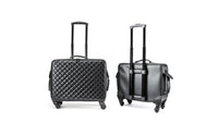 Rolling Makeup Train Case Large Capacity Cosmetic Trolley Suitcase