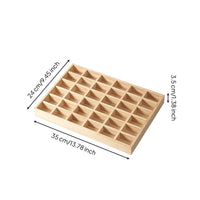 Wooden Jewelry Tray Solid Wood Compartment Storage Tray Minimalist Design Stackable Accessory Holder for Dresser Top