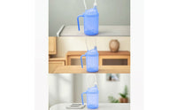 Nursing Cup with Straw Leak Resistant Convalescent Cup with Handle Graduated for Women