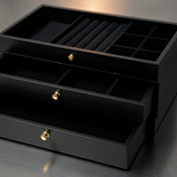 Jewelry Box with Transparent Lid Portable Container Sturdy for Vanity