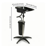 Portable Shampoo Bowl with Stand Stable Mobile Shampoo Basin Deep Washing Unit for Hairstylists