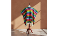 Mexican Poncho Traditional Design Mexican Serape Poncho Lightweight