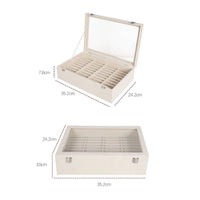 Bracelet Organizer Box Dustproof Glass Lid Bracelet Box Sturdy Construction