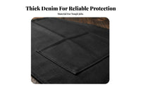 Wear-Resistant Denim Bib Apron Long-Lasting Denim Work Apron Large Pockets for Craftsmen, Woodworkers, Factory, Workshop, Woodworking