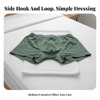 Hook and Loop Closure Briefs Cotton Material Hook and Loop Closure Shorts