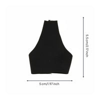Backless Halter Top Simple to Wear and Removable High Neck Crop Top Photo