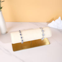 Horizontal-Bar Jewelry Stand Sturdy Metal Base Horizontal-Bar Bracelet Stand Space Saving Watch Display Holder for Retailers, Countertop, Dresser