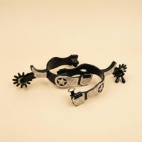 Star Engraved Spur Long-Lasting Horse Spurs Secure Fit for Equestrians, Riders