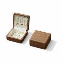 Walnut Jewelry Box Giftable Wood Jewelry Box Scratch-Resistant