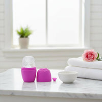 Cooling Ice Face Roller Easy to Use Facial Ice Roller Custom Fillable Formula for Home Spa, Before Makeup