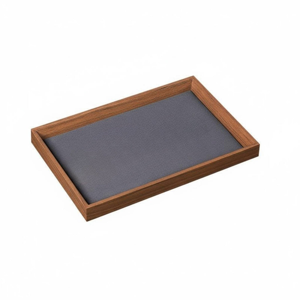Walnut Display Tray Minimalist Design Wooden Jewelry Tray Sturdy and Stable Household Storage for Retail Store, Boutique, Dressing Table