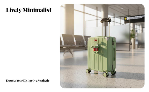 Airline Approved Multifunctional Carry-on Telescopic Handle Luggage Long-Lasting Trolley Bag Lightweight for Travelers, Business Professionals, Vacatisinglers, Airport, Weekend Getaways, Holidays