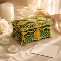 Ornate Jewelry Box Decorative Jewelry Box Velvet Soft Interior
