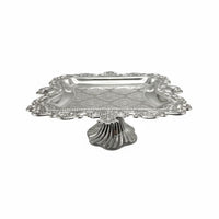 Silver Plated Fruit Stand Long-Lasting Construction 2-Tier Serving Tray