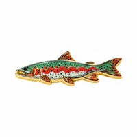 Realistic Aquatic Brooch Lifelike Intricacy Fishing Theme Badge for Fishermen