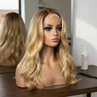 Hairpiece Display Head Natural Skin Tone Female Bust Mannequin for Photo