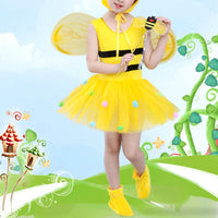 Kids Bee Costume Versatile Use Honey Bee Performance Costume Honeybee Dress-up Ensemble Breathable Honeybee Costume Ensemble