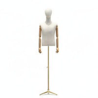 Men's Suit Display Stand Easy to Assemble Male Torso Mannequin for Showroom