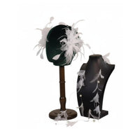 7 Pieces White Feather Hair Fastener Set Fairy Design White Feather Hair Fastener Headwear Elegant Handmade Look