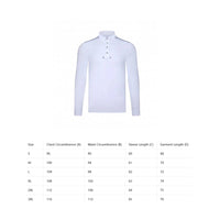 Equestrian Polo Shirt Shoulder Piping Sports Clothing Stretchy for Men