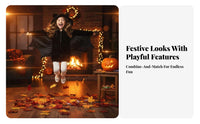 Winged Singlesie Halloween Themed Character Costume Single-Piece Design