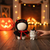 Stuffed Toy Halloween Outfit Soft Material 10cm Doll Clothes Set Easy to Wear
