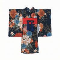 Wrap-Front Doll Robe Wide Sleeves Doll Kimono Waist Toy Apparel