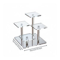4 Tier Acrylic Stand Transparent Acrylic Display Storage Space-Saving