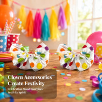 Clown Sleeve Cuffs Shiny Costume Accessory Elastic