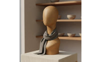 Paper Mache Head Form Vintage Design Scarf Necklace Display Head for Shop Window