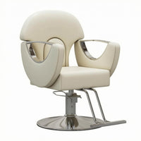 Hydraulic Styling Chair Padded Salon Styling Chair Metal Inserts