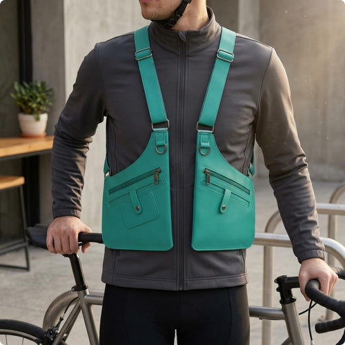 Double Shoulder Armpit Bag Multiple Compartments Shoulder Chest Bag Hands for Men, Travel, Outdoor