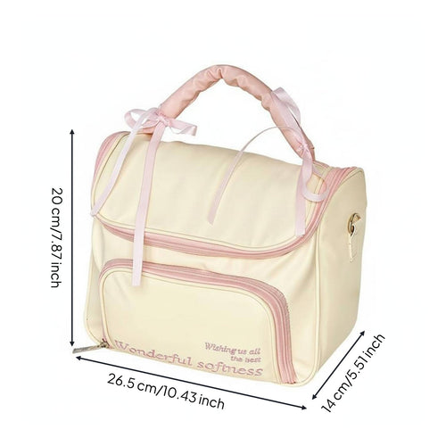Travel Makeup Bag Multi-Compartment Large Capacity Makeup Case Easy to Clean