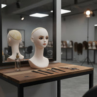 Hairpiece Display Head Long-Lasting Hairpiece Stand Head for Cosplayers
