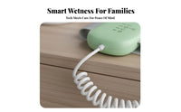 Sound and Vibration Alerts Wired Bedwetting Alarm Easy Single-Button Operation Wearable Moisture Alarm Safe Materials for Elderly, Toddlers