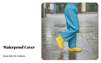 Elastic Waist kids' Rain Pants PU Coated Kids Rain Pants Lightweight for Toddlers, Students, Rainy Days, Muddy Play, Playing