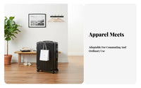 20 Inch Carry-on Luggage Combination Lock Small Wheeled Luggage for Airport, Men