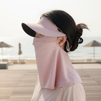 Protection Facekini Breathable Face Cover Sunblock 50+ Sun Visor with Neck Cover for Biking, Summer