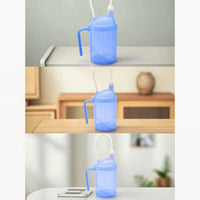 Nursing Cup with Straw Leak Resistant Convalescent Cup with Handle Graduated for Women