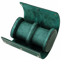 Leather Watch Travel Case Dustproof Portable Watch Holder Secure Storage Suede Interior for Travelers