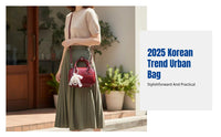 2025 Korean Style Women's Bowling Bag, Small Square PU Handbag, Shoulder & Crossbody, Fashionable Accessory