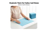 125 Pieces Double-Sided Nail Tech Table Cover Dust-Proof Waterproof Manicure Pad Easy Cleanup for Manicurists, Beauty Professionals, Spas