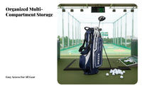 Sport Stand Bag with Wheels Large Capacity Retractable Sport Travel Bag Double Shoulder Straps Sturdy-Duty