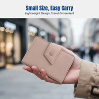 Multi-Compartment Card Wallet, Vintage Holder, Adjustable Buckle, Large Capacity, Unisex, Everyday Carry
